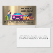 Mechanic Auto Repair Shop 名刺 (正面/裏面)