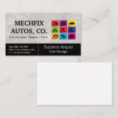 Mechanic | Auto Service Dept 名刺 (正面/裏面)