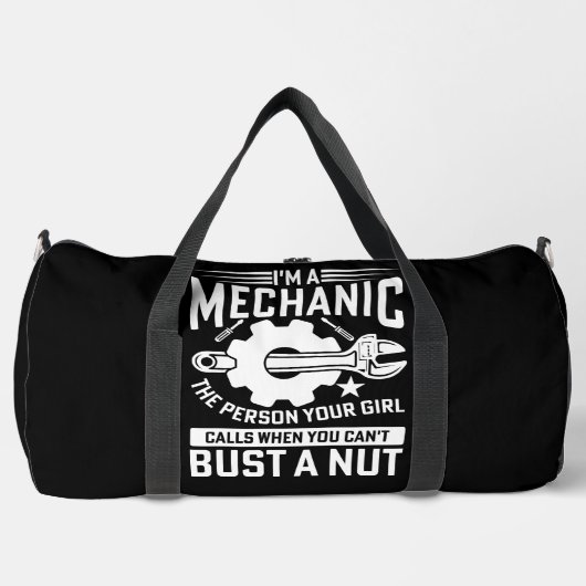 Mechanic Bust A Nut ダッフルバッグ (正面)