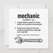 Mechanic Definition  カード (正面)