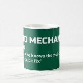 Mechanic Definition Mug – Auto Mechanic Humor コーヒーマグカップ (中央)