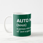 Mechanic Definition Mug – Auto Mechanic Humor コーヒーマグカップ (左)