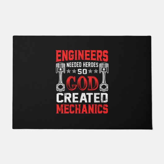 Mechanic Engineers Needed Heroes ドアマット (正面)