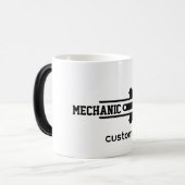 Mechanic Gear Logo – Automotive & Workshop Design モーフィングマグカップ (正面左)