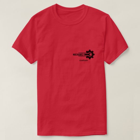 Mechanic Gear Logo – Automotive & Workshop Design Tシャツ (デザイン正面)