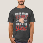 Mechanic Men Dad Car Mechanic retro Tシャツ (正面)