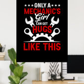 Mechanic Only A Mechanic's Girl ポスター (ホームオフィス)
