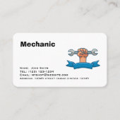 mechanic services editable business card 名刺 (正面)