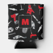 Mechanic Tools Auto Garage Technician Personalised 缶クーラー (正面)