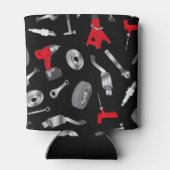 Mechanic Tools Auto Garage Technician Personalised 缶クーラー (裏面)