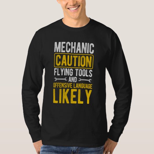 Mechanic Tuning Tuner Car Car Guy Fast Car Tシャツ (正面)