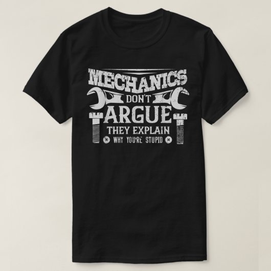 Mechanic Work Repairman Costume Mechanical Worker  Tシャツ (デザイン正面)