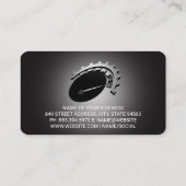 Mechanic Working on Car Graphics 名刺 (裏面)