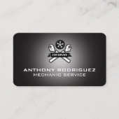 Mechanic Wrench Car Repair Logo 名刺 (正面)