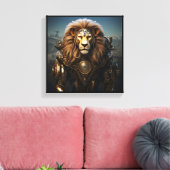 Mechanica Astralis – Leo キャンバスプリント (インサイチュ (リビング))