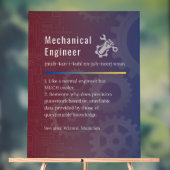 Mechanicalエンジニアおもしろい定義 アクリルサイン (ニュートラル)