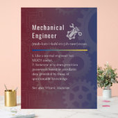 Mechanicalエンジニアおもしろい定義 アクリルサイン (ウェディング)