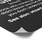 Mechanicalエンジニアおもしろい定義 ポスター (角)