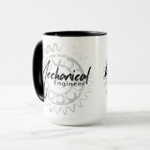 Mechanicalエンジニアのギアスケッチ マグカップ (正面左)