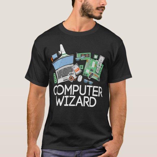 Mechanicalエンジニアリング学生コンピュータウィザード Tシャツ (正面)