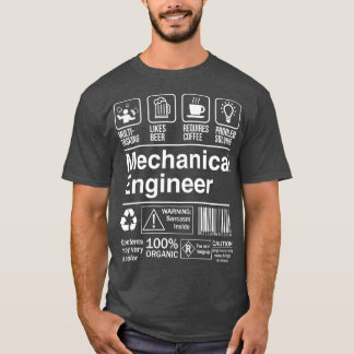 Mechanicalエンジニア製品ラベル Tシャツ