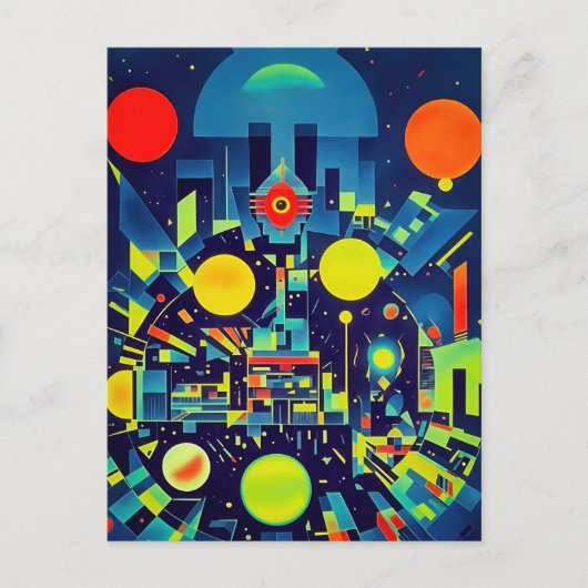 Mechanical抽象化による監視 ポストカード (正面)