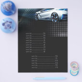 Mechanical 車の Fast Carサービスの価格表 チラシ (シングル)