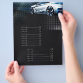 Mechanical 車の Fast Carサービスの価格表 チラシ (手)