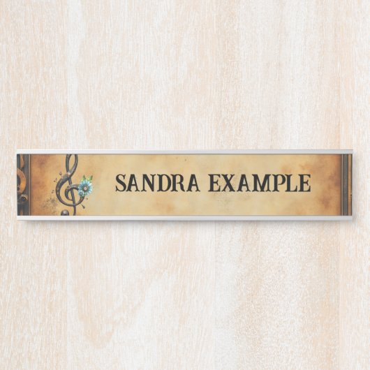 Mechanical  clef  サインプレート (正面)