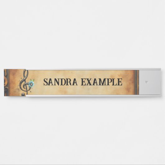 Mechanical  clef  サインプレート (正面)