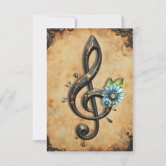 Mechanical clef サンキューカード (裏面)