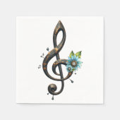 Mechanical  clef  スタンダードカクテルナプキン (正面)