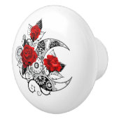 Mechanical Crescent with Red Roses セラミックノブ (右)