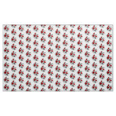 Mechanical Crescent with Red Roses ファブリック (ヤード)