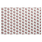 Mechanical Crescent with Red Roses ファブリック (ヤード)