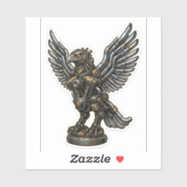 Mechanical Eagle Sticker — Steampunk Biker  シール