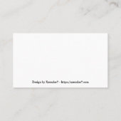 Mechanical Engineerのギア 名刺 (裏面)