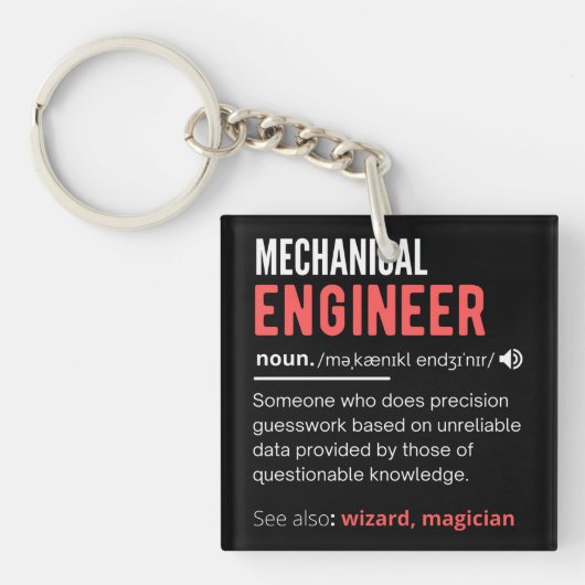Mechanical ENGINEER キーホルダー (正面)