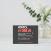 Mechanical ENGINEER 名刺 (スタンド正面)