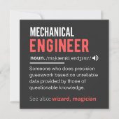 Mechanical ENGINEER 招待状 (正面)
