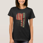 Mechanical Engineer 4th July US Flag Patriotic Eng Tシャツ (正面)