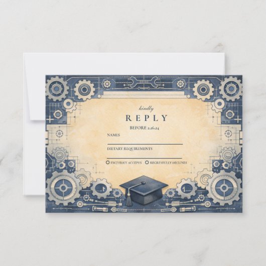 Mechanical Engineer Graduation 出欠カード (正面)