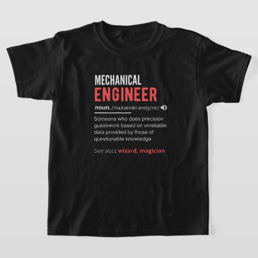 Mechanical ENGINEER Tシャツ (レイダウン)