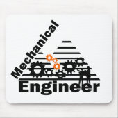 Mechanical Engineering Funny Engineer マウスパッド (正面)