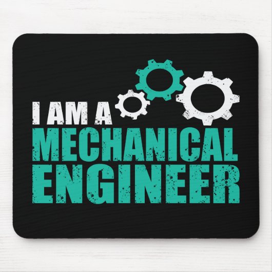 Mechanical Engineering Funny Engineer マウスパッド (正面)