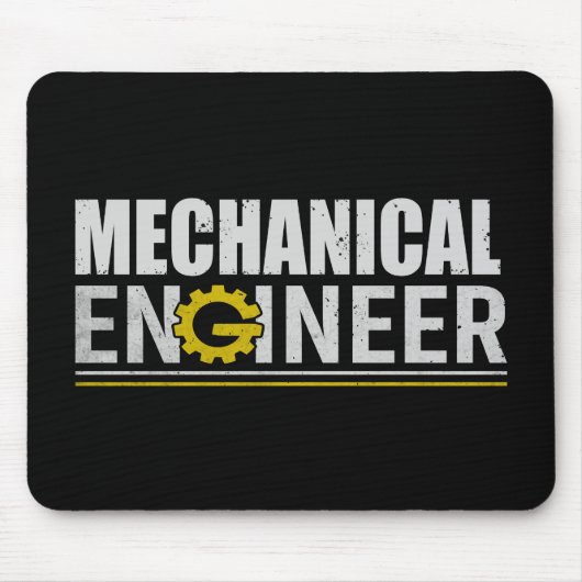 Mechanical Engineering Funny Engineer マウスパッド (正面)