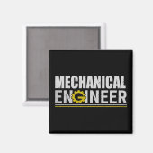 Mechanical Engineering Funny Engineer マグネット (正面/裏面)