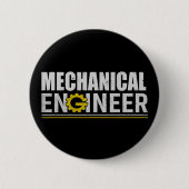 Mechanical Engineering Funny Engineer 缶バッジ (正面)