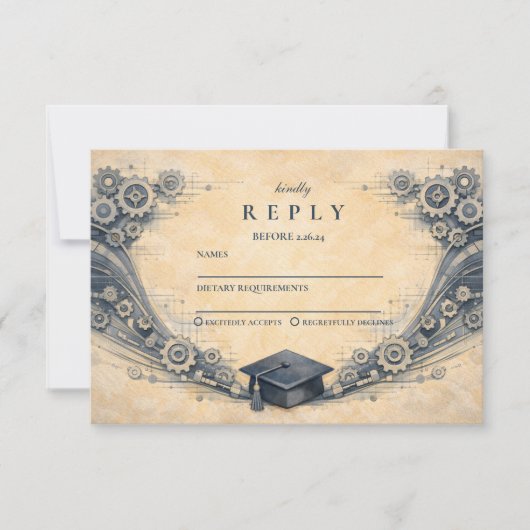 Mechanical Engineering Graduate Party 出欠カード (正面)