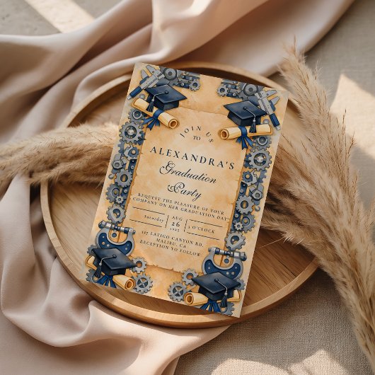 Mechanical Engineering Graduation 招待状